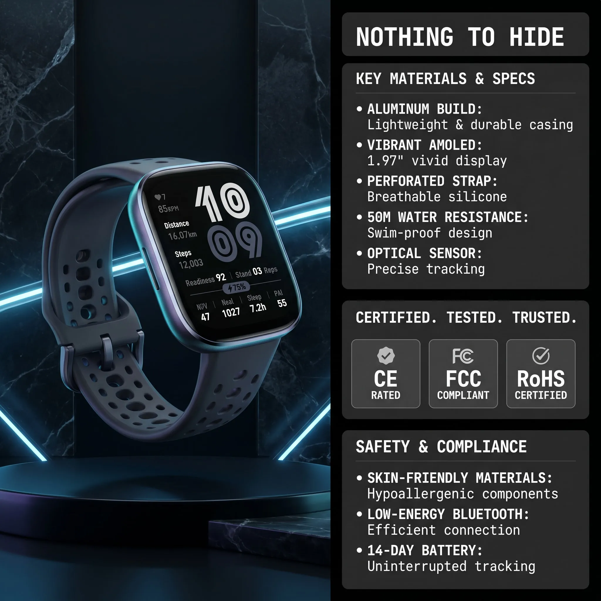 High-Tech vibe — Smartwatch infographic