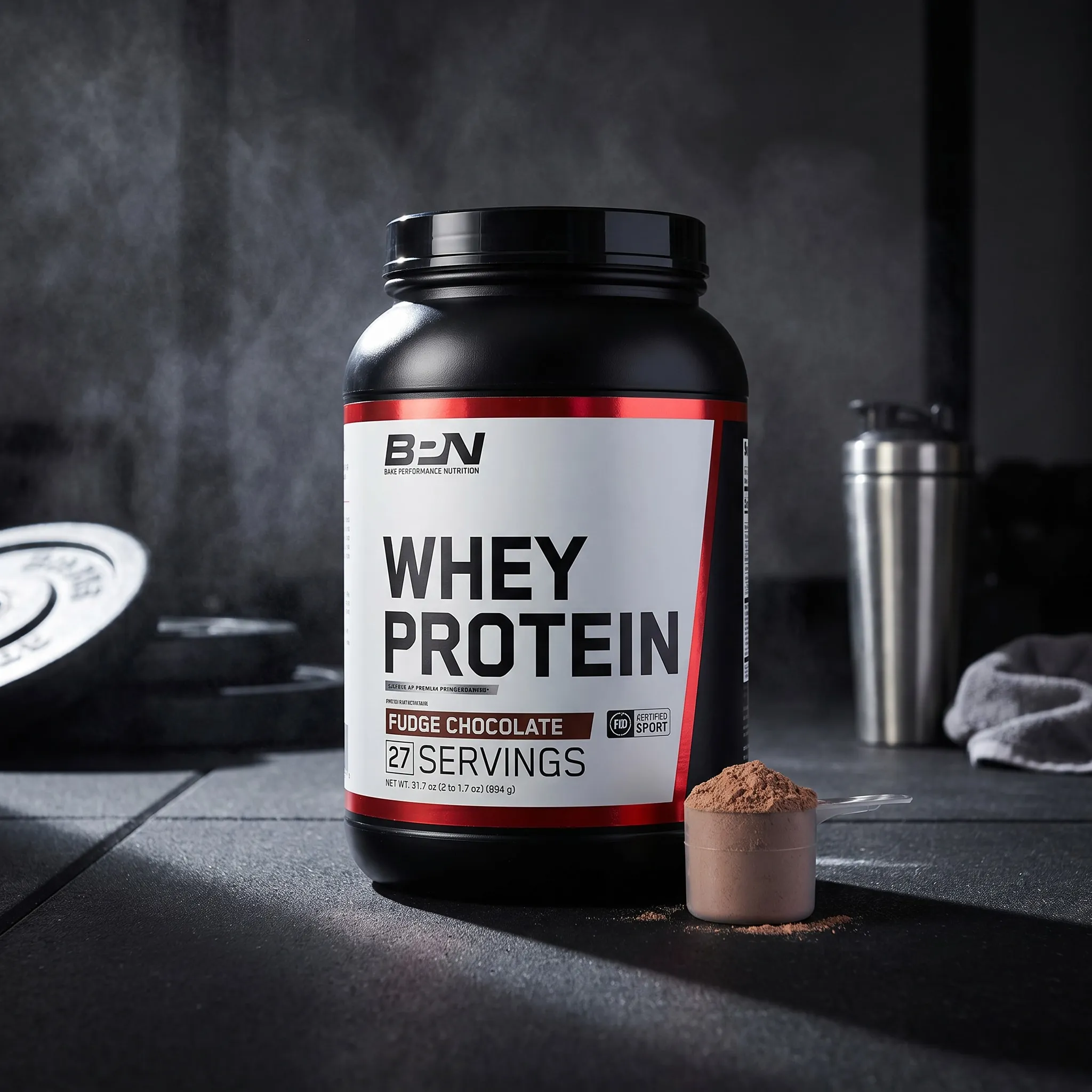 Athletic vibe — Protein Powder Tub lifestyle shot